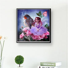 Lade das Bild in den Galerie-Viewer, Mädchen - voller runder Diamant - 35x35cm