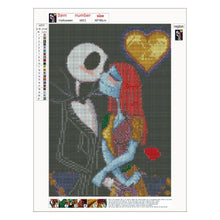 Lade das Bild in den Galerie-Viewer, Halloween-Schädel-Liebhaber - voller runder Diamant - 30x40cm