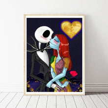 Lade das Bild in den Galerie-Viewer, Halloween-Schädel-Liebhaber - voller runder Diamant - 30x40cm