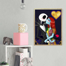 Lade das Bild in den Galerie-Viewer, Halloween-Schädel-Liebhaber - voller runder Diamant - 30x40cm