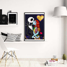 Lade das Bild in den Galerie-Viewer, Halloween-Schädel-Liebhaber - voller runder Diamant - 30x40cm