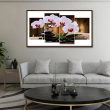 Lade das Bild in den Galerie-Viewer, Blume - volle Runde Diamant-Malerei - 80x40cm