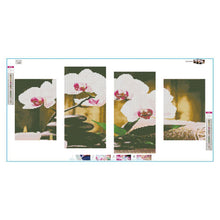 Lade das Bild in den Galerie-Viewer, Blume - volle Runde Diamant-Malerei - 80x40cm