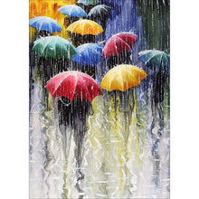 Lade das Bild in den Galerie-Viewer, Starkregen - voller runder Diamant - 30x40cm
