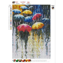 Lade das Bild in den Galerie-Viewer, Starkregen - voller runder Diamant - 30x40cm
