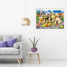 Lade das Bild in den Galerie-Viewer, Hunde Tier - volle Diamant-Malerei - 40x30cm