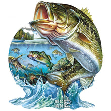 Lade das Bild in den Galerie-Viewer, Fisch - voller runder Diamant - 35x35cm
