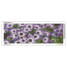 Lade das Bild in den Galerie-Viewer, Neuheit Blume - volle Runde Diamant-Malerei - 80x30cm