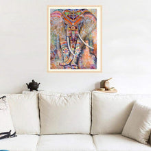 Lade das Bild in den Galerie-Viewer, Bunte Elefant - volle Diamant-Malerei - 30x40cm