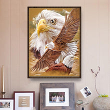 Lade das Bild in den Galerie-Viewer, Adler - voller runder Diamant - 30x40cm