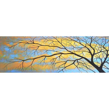Lade das Bild in den Galerie-Viewer, Baum - volle runde Diamant-Malerei - 80x30cm