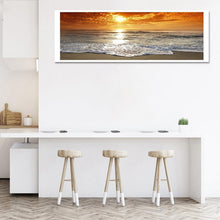 Lade das Bild in den Galerie-Viewer, Sonnenuntergang - volle Runde Diamant-Malerei - 80x30cm