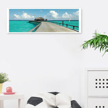 Lade das Bild in den Galerie-Viewer, Breites Meer - volle runde Diamant-Malerei - 80x30cm