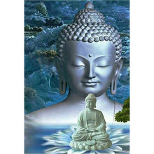Lade das Bild in den Galerie-Viewer, Buddha - voller runder Diamant - 40x30cm