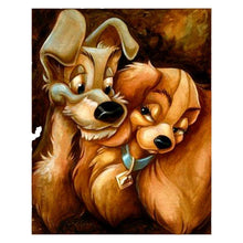 Lade das Bild in den Galerie-Viewer, Hund - volle Diamant-Malerei - 30x25cm