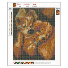 Lade das Bild in den Galerie-Viewer, Hund - volle Diamant-Malerei - 30x25cm