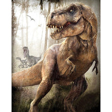 Lade das Bild in den Galerie-Viewer, Dinosaurier - voller quadratischer Diamant - 30x40cm
