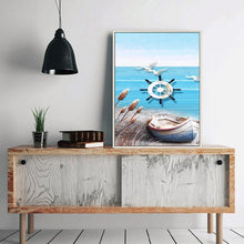 Lade das Bild in den Galerie-Viewer, Strandblick - volle Diamant-Malerei - 40x30cm