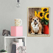 Lade das Bild in den Galerie-Viewer, Hund - voller runder Diamant - 30x40cm
