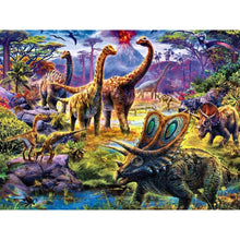 Lade das Bild in den Galerie-Viewer, Dinosaurier - voller quadratischer Diamant - 40x30cm