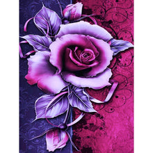 Lade das Bild in den Galerie-Viewer, Blume - voller runder Diamant - 30x40cm