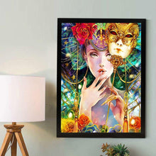 Lade das Bild in den Galerie-Viewer, Schöne Frau - voller runder Diamant - 30x40cm