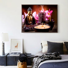 Lade das Bild in den Galerie-Viewer, Buddha - voller runder Diamant - 40x30cm
