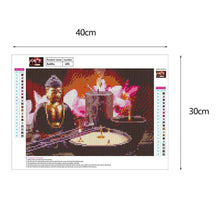 Lade das Bild in den Galerie-Viewer, Buddha - voller runder Diamant - 40x30cm