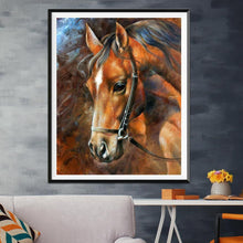 Lade das Bild in den Galerie-Viewer, Vollbohrpferd - volldiamant-Malerei - 30x25cm