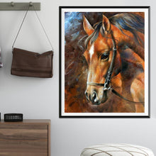 Lade das Bild in den Galerie-Viewer, Vollbohrpferd - volldiamant-Malerei - 30x25cm