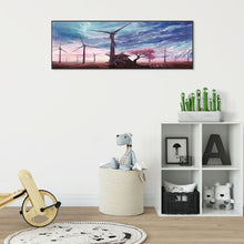Lade das Bild in den Galerie-Viewer, Vintage-Feld - volle Runde Diamant-Malerei - 80x30cm