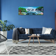 Lade das Bild in den Galerie-Viewer, Wasserfall - volle runde Diamant-Malerei - 80x30cm