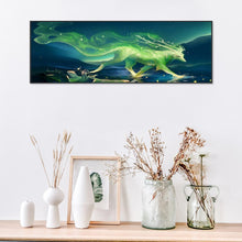 Lade das Bild in den Galerie-Viewer, Grüne Neuheit - volle Runde Diamant-Malerei - 80x30cm