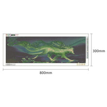 Lade das Bild in den Galerie-Viewer, Grüne Neuheit - volle Runde Diamant-Malerei - 80x30cm