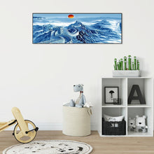 Lade das Bild in den Galerie-Viewer, Die große Wand - volle runde Diamant-Malerei - 80x30cm