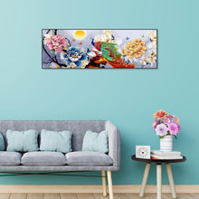 Lade das Bild in den Galerie-Viewer, Frieden Pfau - volle Runde Diamant-Malerei - 80x30cm