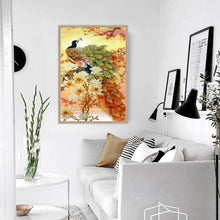 Lade das Bild in den Galerie-Viewer, Peafowl - voller quadratischer Diamant - 30x40cm