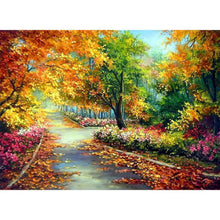 Lade das Bild in den Galerie-Viewer, Herbst - volle Runde Diamant-Malerei - 50x38cm