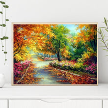 Lade das Bild in den Galerie-Viewer, Herbst - volle Runde Diamant-Malerei - 50x38cm