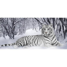 Lade das Bild in den Galerie-Viewer, Tiger - voller runder Diamant - 90x45cm