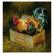 Lade das Bild in den Galerie-Viewer, Bauernhof Huhn - voller runder Diamant - 30x30cm