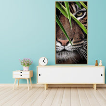 Lade das Bild in den Galerie-Viewer, Tiger - volle Runde Diamant-Malerei - 85x45cm