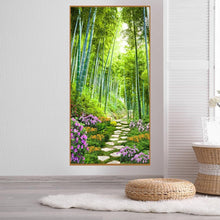 Lade das Bild in den Galerie-Viewer, Bambus Straße - volle Runde Diamant-Malerei - 85x45cm