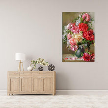 Lade das Bild in den Galerie-Viewer, Blume - volle Runde Diamant-Malerei - 60x40cm