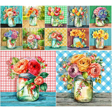 Lade das Bild in den Galerie-Viewer, Flower-Voller Diamond Painting-30x30cm