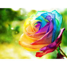 Lade das Bild in den Galerie-Viewer, Bunte Rose - volle Diamant-Malerei - 40x30cm