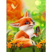 Lade das Bild in den Galerie-Viewer, Fuchs - voller runder Diamant - 30x40cm
