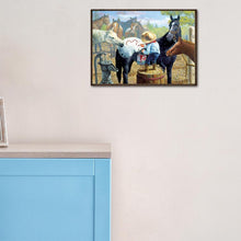 Lade das Bild in den Galerie-Viewer, Pferd - voller runder Diamant - 30x40cm