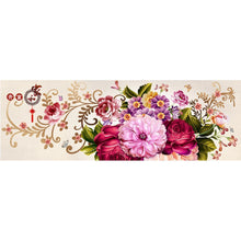 Lade das Bild in den Galerie-Viewer, Blume - volle Runde Diamant-Malerei - 80x30cm