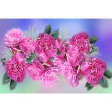 Lade das Bild in den Galerie-Viewer, Blume - voller runder Diamant - 30x40cm